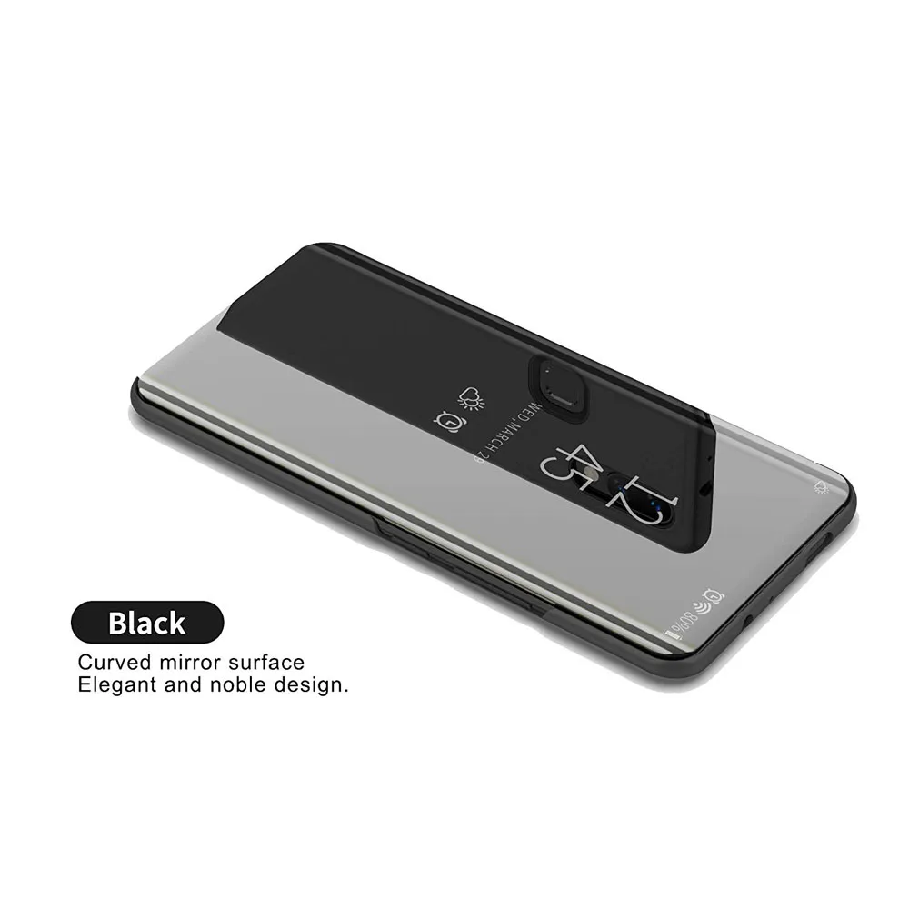 Mirror Smart Clear View Leather Stand Case Cover For Huawei Mate 20 Lite Flip Coque for Huawei Nova 3i Honor Play Y9 2018 Nova   (4)