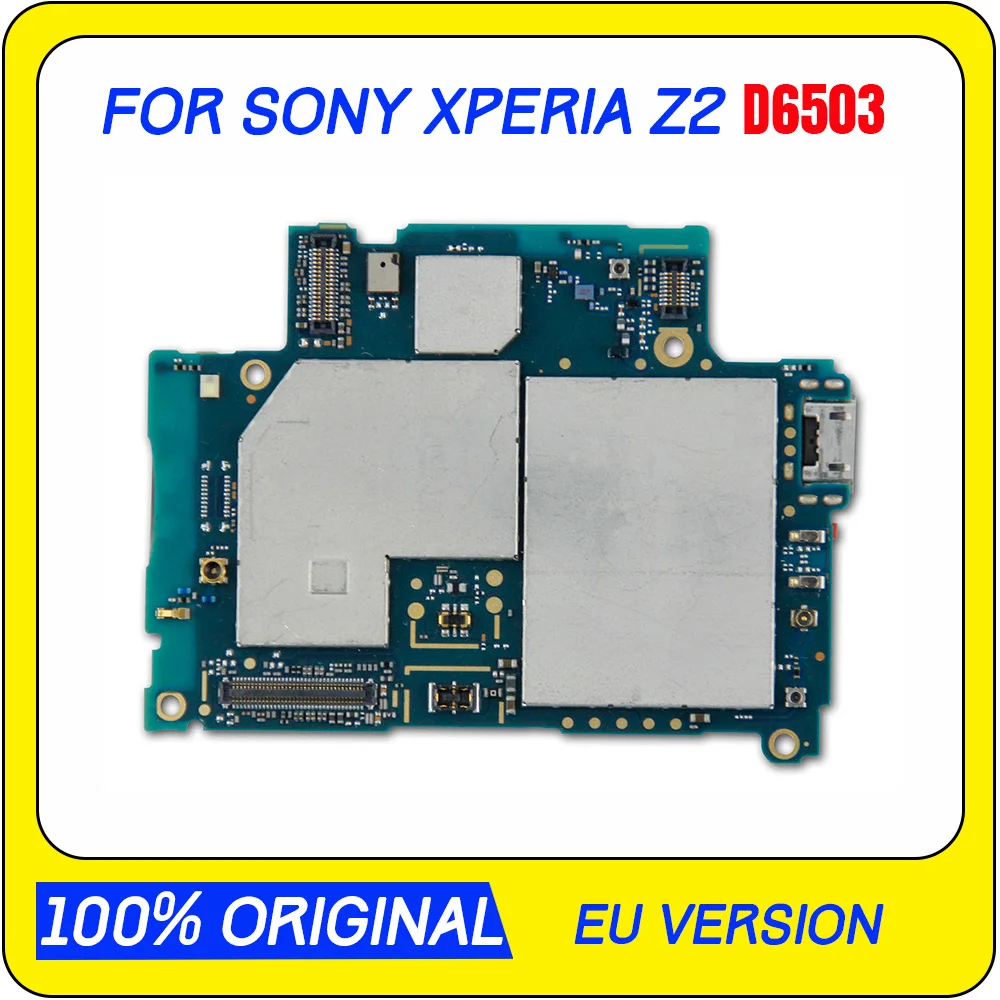 Полные Материнские платы для sony Xperia Z2 L50W D6503, оригинальная разблокированная материнская плата для sony Z2 D6503