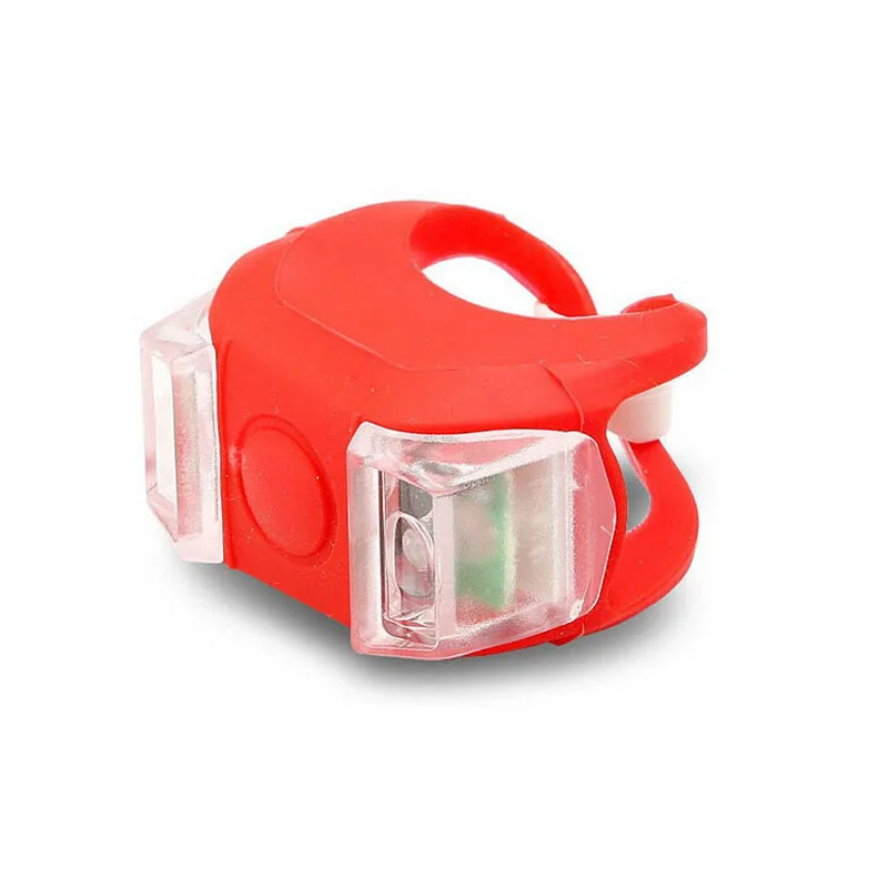 2015 New fashion Waterproof Bicycle Bike Rear Warning LED Cycling Caution Lamp Flashing Safety Bicycles Tail Silica gel Lights | Спорт и