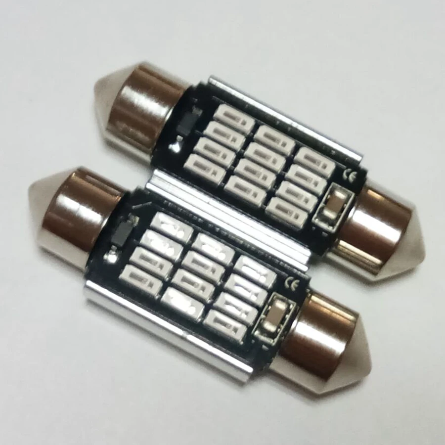 1 шт. купольная лампа автомобильная светодиодная 31 мм 36 39 42 супер яркая 12SMD 4014