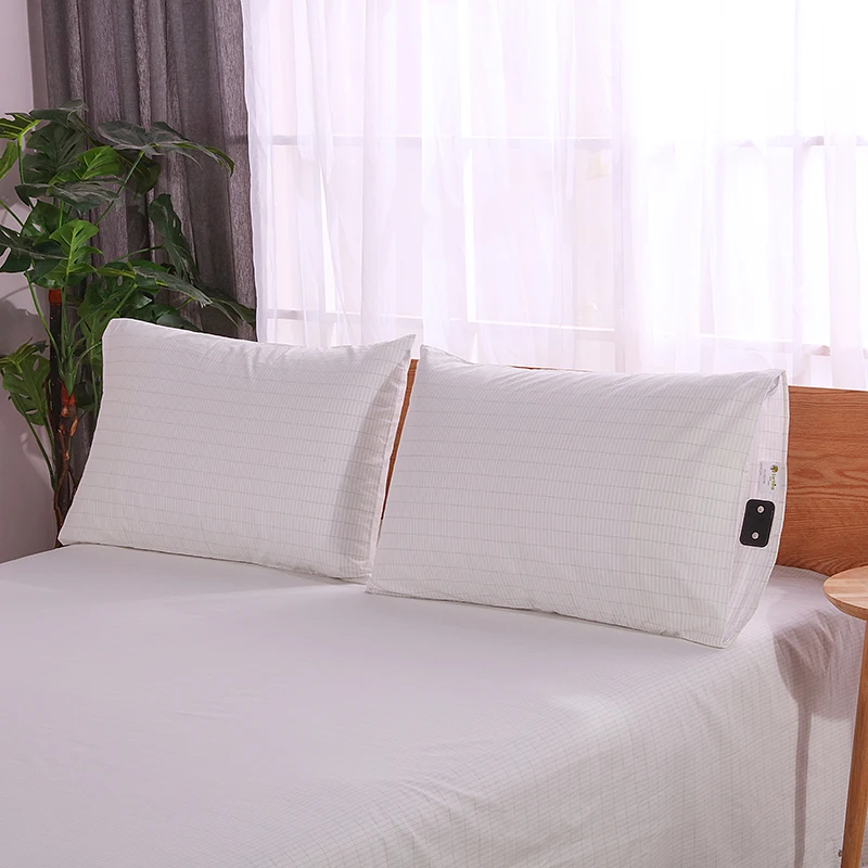EARTHING Grounding flat sheet Cotton & Silver fabric Conductive sheet EMF protection 2 Pillow case