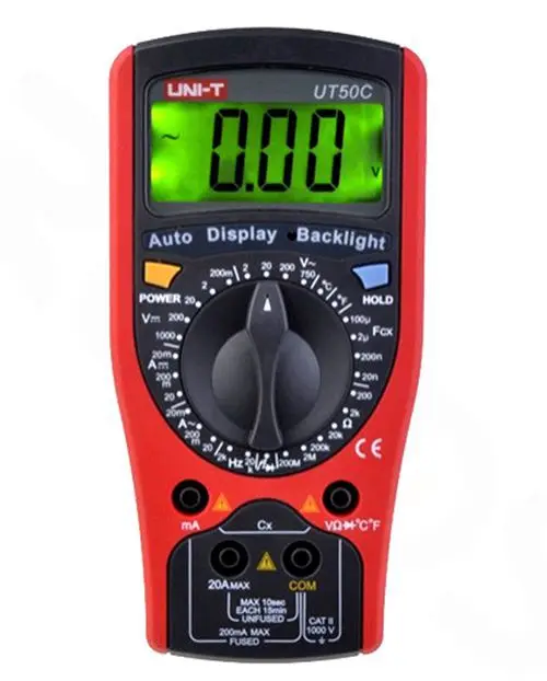 UNI T digital multimeter UT 50C can measure temperature / frequency