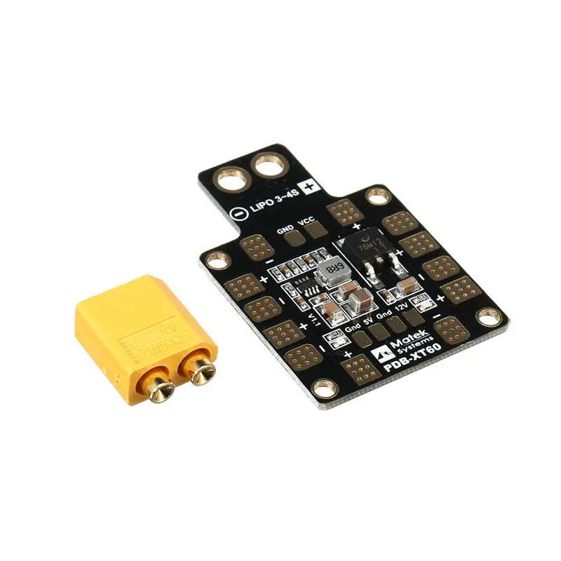 matek Systems PDB XT60 BEC 5V 12V 2oz Медь для RC Мультикоптер Квадрокоптер Мощность Полетный контроллер рамки части «сделай сам»