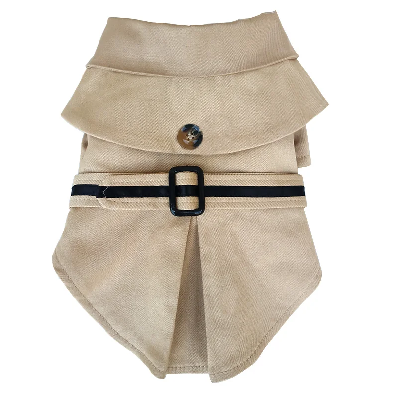 

High Quality Dog Clothes Pet Dog Cloak trench coat jacket dog autumn winter jacket warm fleece+cotton pet clothing 5colors