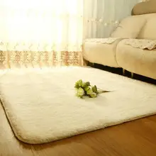 Carpets For Living Room Shaggy Ivory Wool Rug Anti-skid Carpet Floor Bedroom Soft Mat Carpets Kids Room Home#ZH183
