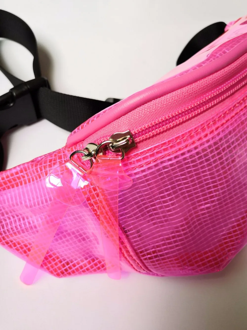 Новый роскошный бренд поясная сумка прозрачный пояс сумка прозрачный пластиковый из ПВХ сетки поясная сумка женская 2019 Лето карамельный