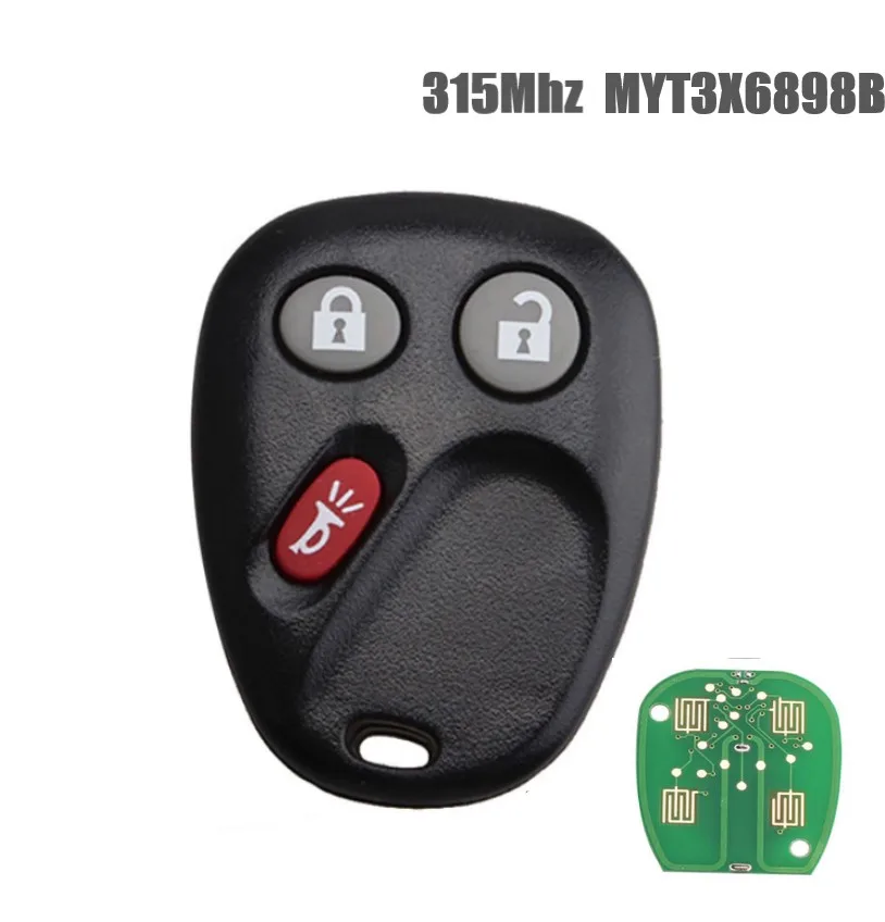 3 кнопки дистанционный ключ брелок от машины для MYT3X6898B 315Mhz Chevrolet Trailblazer/для Buick
