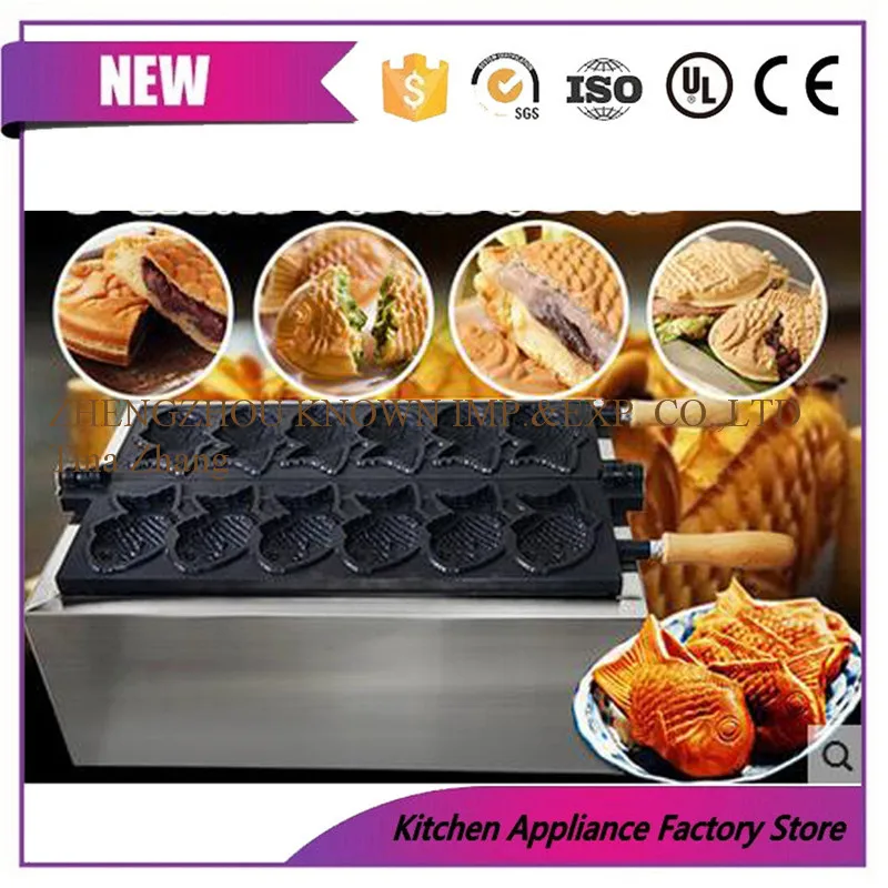 US $420.00 Free shipping by express Electric 110v 220v Taiyaki Waffle grill fish shape waffle maker