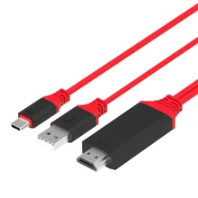 2 м 4 К * 2 К Тип usb-C для HD ТВ HDMI AV Кабель-адаптер шнур с DP функция для мобильного телефона Ноутбук планшет Smart ТВ