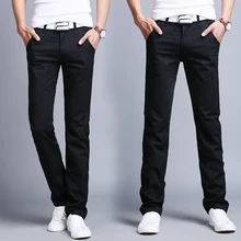 Robmoda Брендовые однотонные прямые брюки, тонкие длинные штаны размера плюс, Мужская модная одежда, мужские деловые брюки, Harajuku, уличная одежда