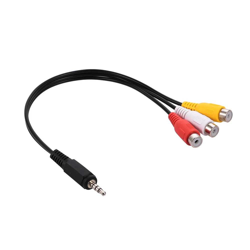 3.5mm Jack to 3 RCA Video Cable Audio Male Female Plugs High Quality AV Adapter SATA USB | Компьютеры и офис