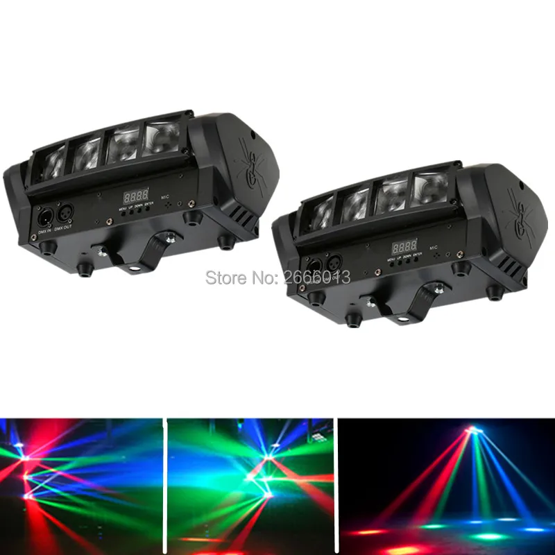 2PCS/Lot 8X10W LED Spider Light RGBW Mini LED Beam Light DJ Disco Lights DMX512 LED Moving Head Stage Effect Lighting Party Lamp цена 2PCS/Lot 8X10W LED Spider Light RGBW Mini LED Beam Light DJ Disco Lights DMX512 LED Moving Head Stage Effect Lighting Party Lamp цены онлайн