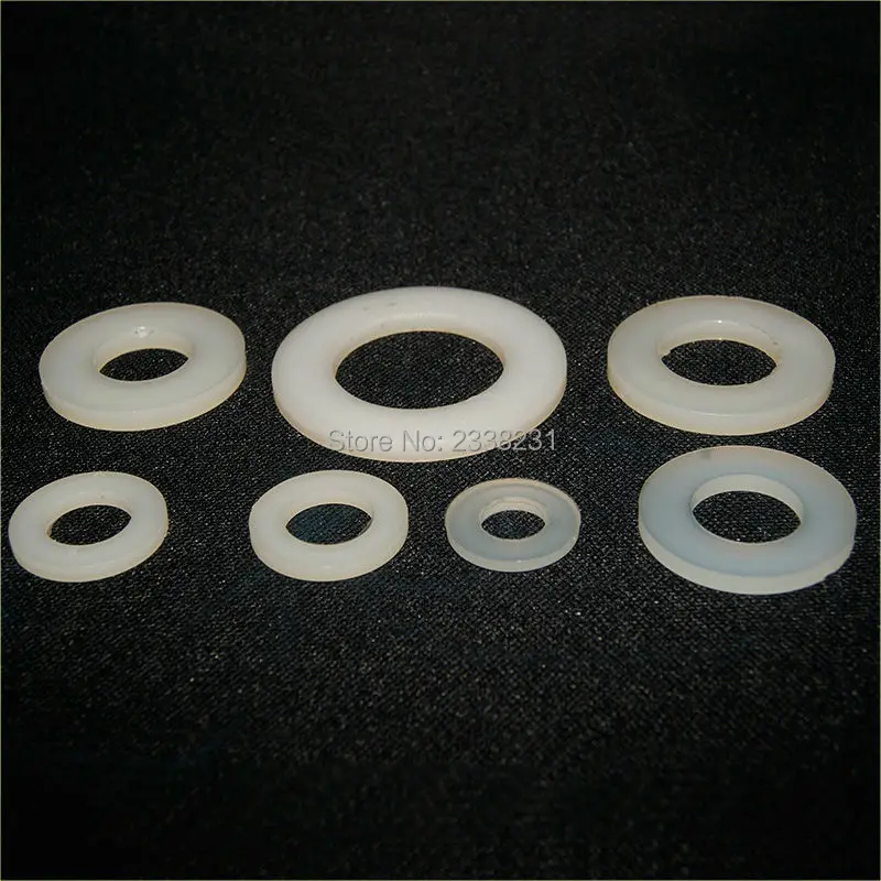 M4 Plastic Nylon Washer Plated Flat Spacer Washer Gasket Ring For Screw