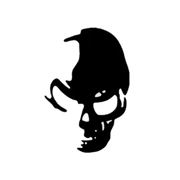 

HotMeiNi 12*8CM Poacher Ghost Ghost Rider Skull Car Sticker Wacky Reflective Car Modification Stickers Window Car Sticker