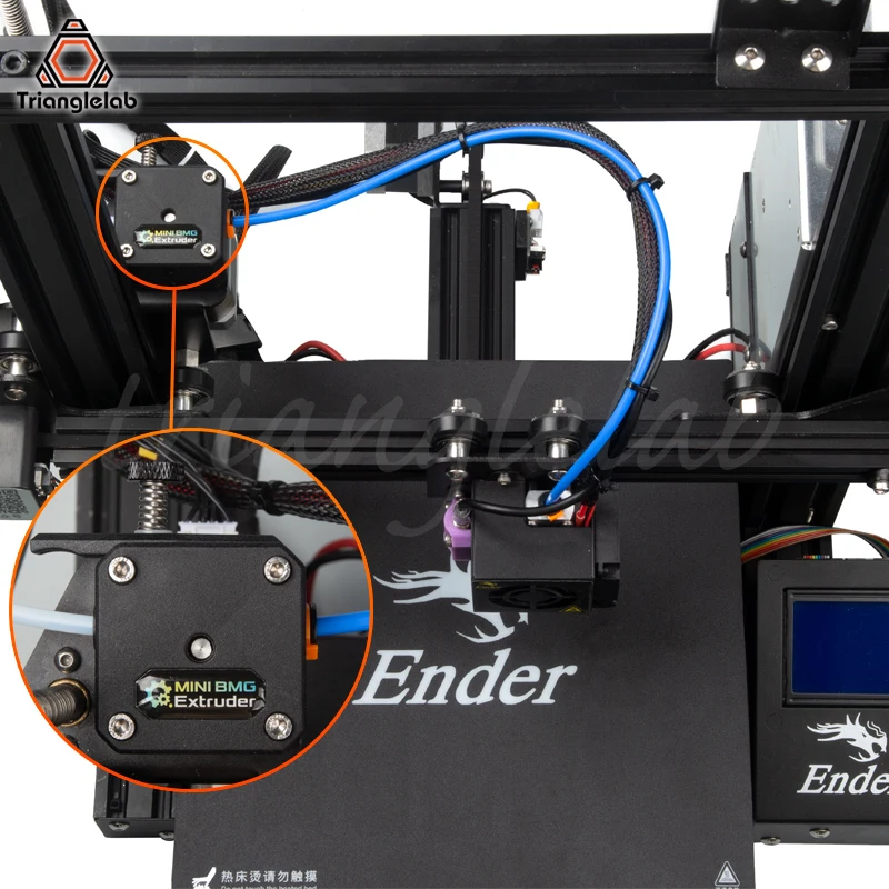 Extrusora de Engrenagem Atualização do Tubo para Prusa Trianglelab Drivegear Dupla Unidade Clonada i3 3d Impressora Engrenagem Mini Bowden Extrusora Kit - Imagem 3