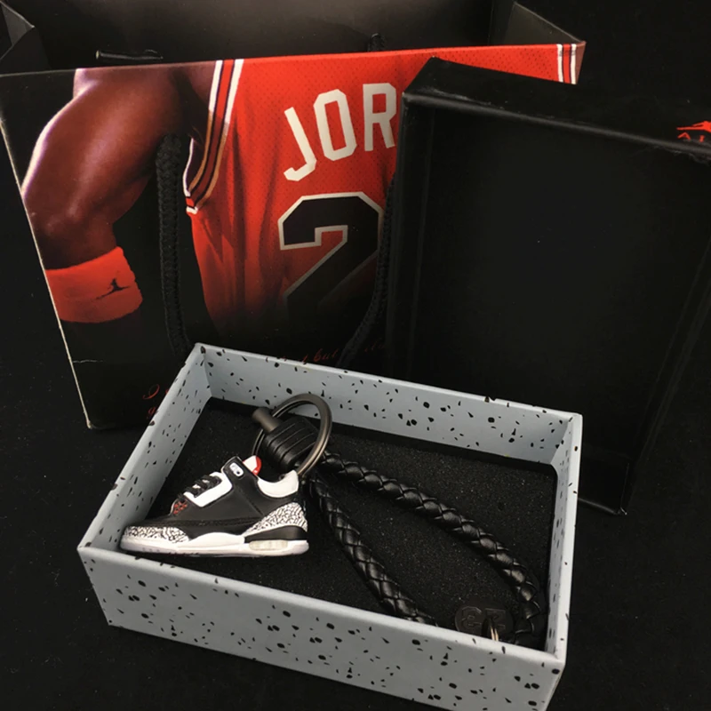 AJ Jordan творчества ручной работы 3D трехмерные обувь Модель брелок автомобиль кулон