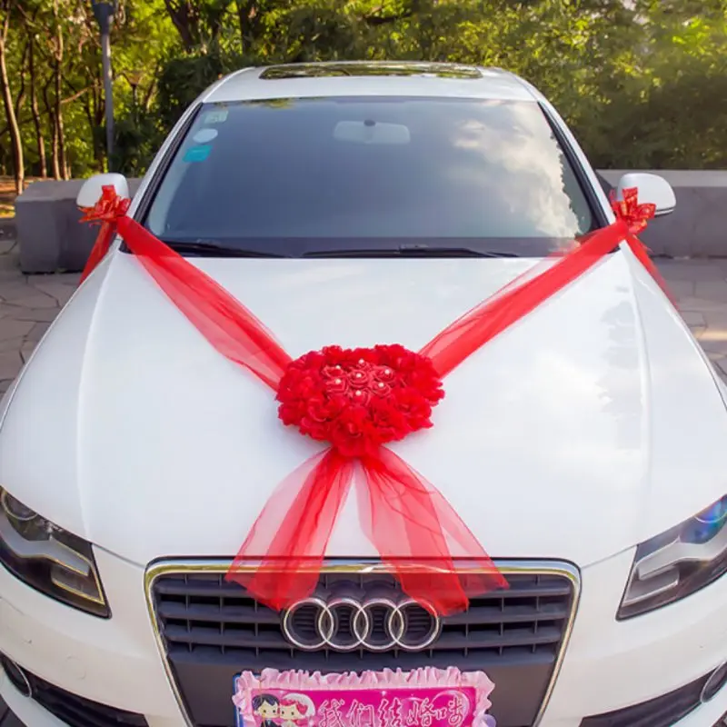 

Wedding Artificial Flowers Car Decoration DIY Silk Flower Valentine's Day Fake Flowers Sets Wedding Wreath Party Decoration