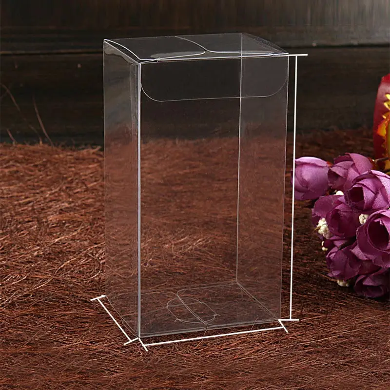 200pcs 3x5x10 jewelry gift box clear boxes plastic box transparent storage pvc box packaging