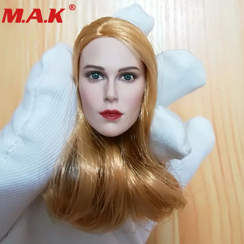 1:6 весы красота Женские Маленькая девочка маленькая леди голову лепить W светлые