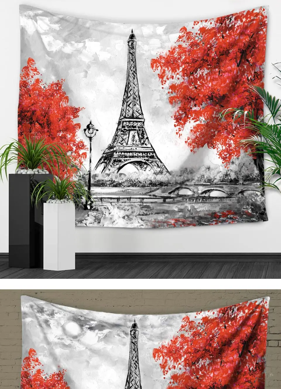 Miracille, Европейский Романтический город, Париж, Эйфелева башня, узор, гобелен, настенный, для дома, декоративный, полиэстер, на стену, ткань, ковер