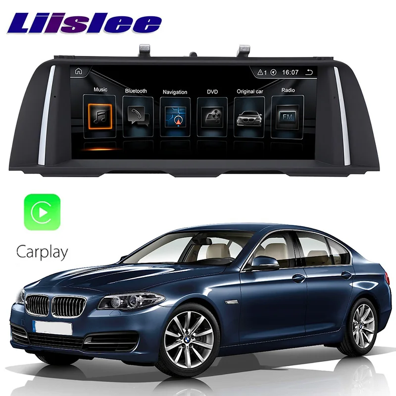 Perfect LiisLee Car Multimedia GPS Audio Hi-Fi Radio Stereo For BMW 5 Series F10 F11 2013~2016 Original NBT Style Navigation NAVI 0