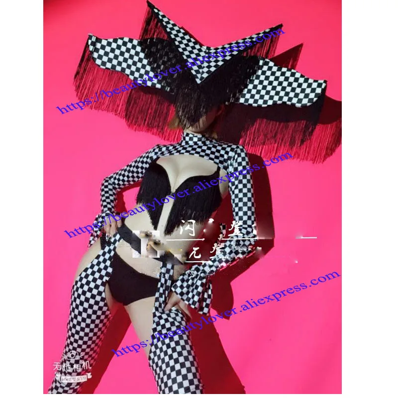 white black costume 