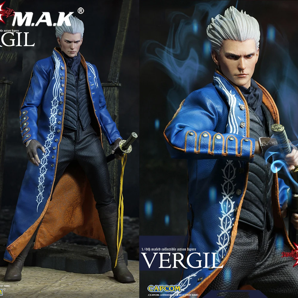 

DMC002 1/6 Scale Collectible Full Set Devil Hunter 3 Devil Cry Series Vergil 12 Inches Action Figure Model for Fans Holiday Gift
