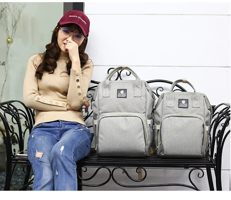 Fashion Mummy Diaper Bag Backpack Multifunction Maternity Nappy Bag Large Capacity Waterproof Travel Mom Organizer For Baby Care (15)