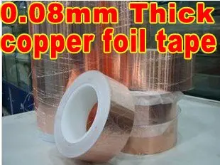 1-roll-25mm-30-meters-008mm-thickness-single-sided-adhesive-conductive-copper-foil-tape-electromagnetic-interference-shield