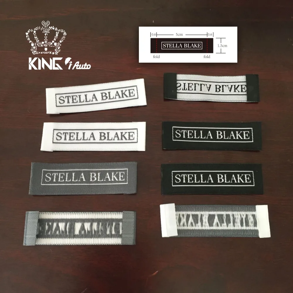 

woven labels custom design/satin ribbon size labels in cut & roll/Garment Luxury brand labels/ iron on patch / washing polyester
