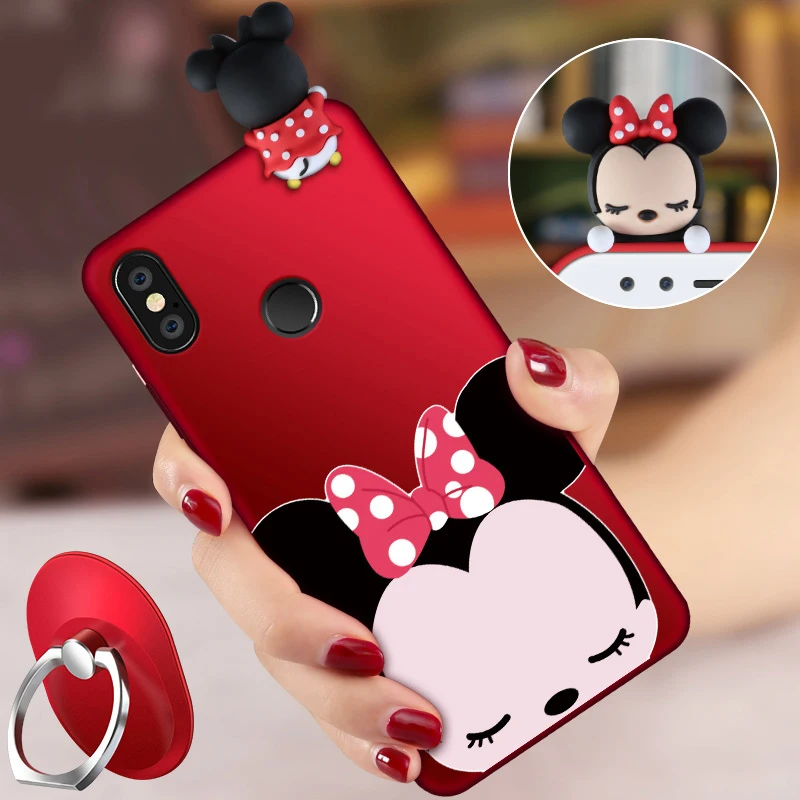 

ALIVO For Xiaomi Redmi S2 case with Lanyard full protection Cartoon 3d cute silicon Fitted Case for xiaomi redmi s2 case cover