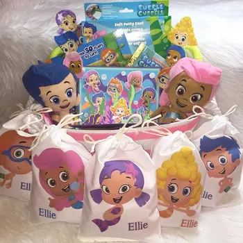 

personalize any cartoon characters Bubble Favor Bags Birthday Party School event Gift Bags baby Shower Christening gift pouches