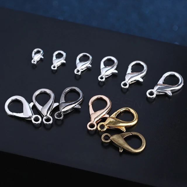 10pcs/lot Mirror Polished 316L Stainless Steel Lobster Clasp 9-19mm Never  Fade Diy Jewelry Clasps for Necklace Bracelet Making - AliExpress