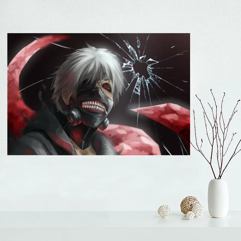Nice Tokyo Ghoul Poster Custom Canvas Poster Art Home Decoration Cloth ...