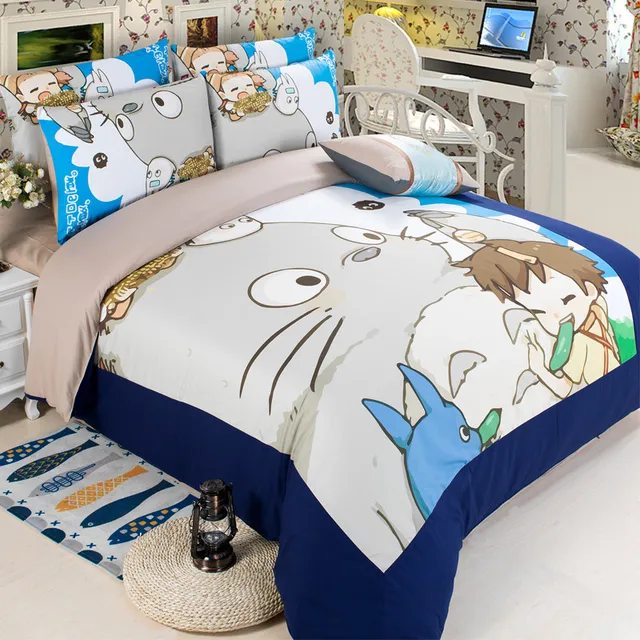 online shop japan anime my neighbor totoro bedding set for boy girl totoro bed sheet