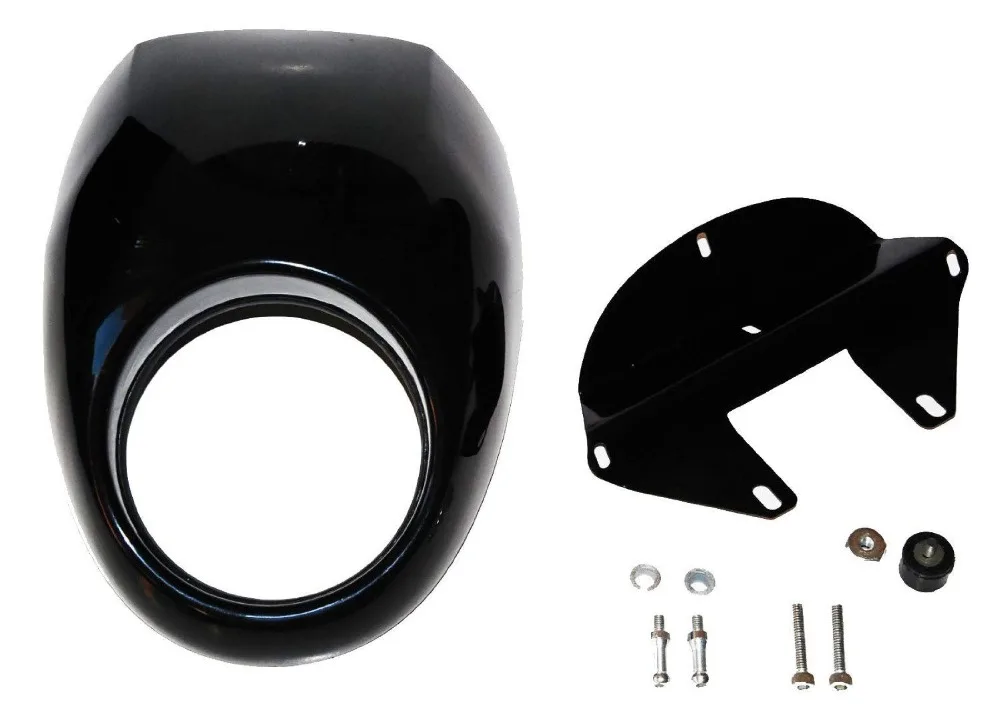 Headlight Cowl Fairing Mask Visor Cover For Harley Davidson Dyna Sportster FX 2