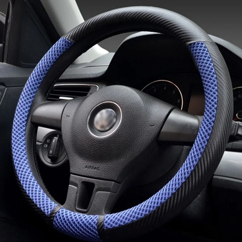 Cover on steering wheel with ice silk braiding tecnologia accessories 35/36/37/38/39/40cm For audi a3 peugeot 206 cc toyota Cover on steering wheel with ice silk braiding tecnologia accessories 35/36/37/38/39/40cm For audi a3 peugeot 206 cc toyota