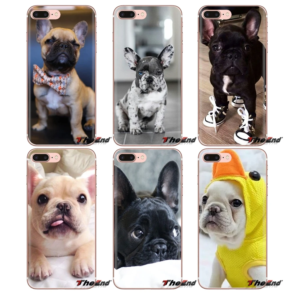 

For Xiaomi Redmi 4A S2 Note 3 3S 4 4X 5 Plus 6 7 6A Pro Pocophone F1 French Bulldog I Love My Dog Photo TPU Transparent Bag Case