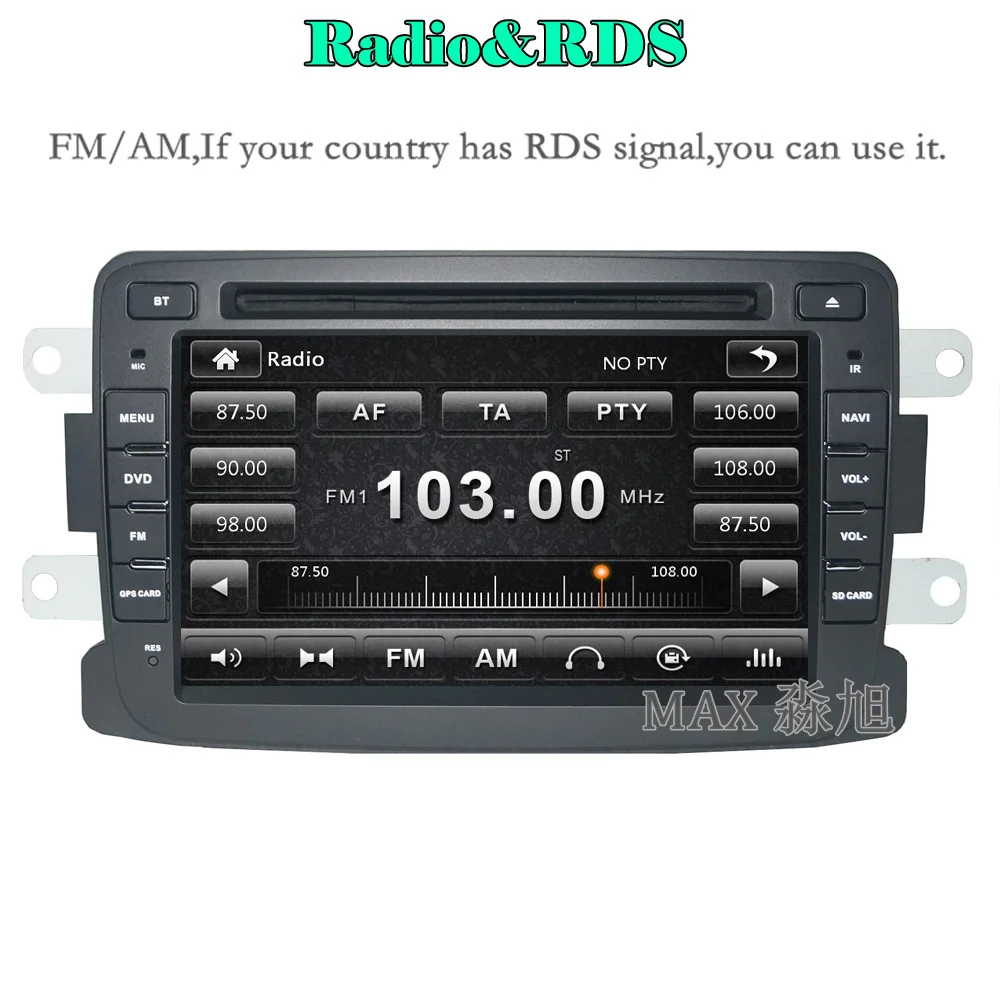 Discount 7" Car DVD Player GPS Navigation System For Renault Duster Sandero Lodgy Dokker 2013 2014 2015 with BT radio 1080p 3G WIFI map 1