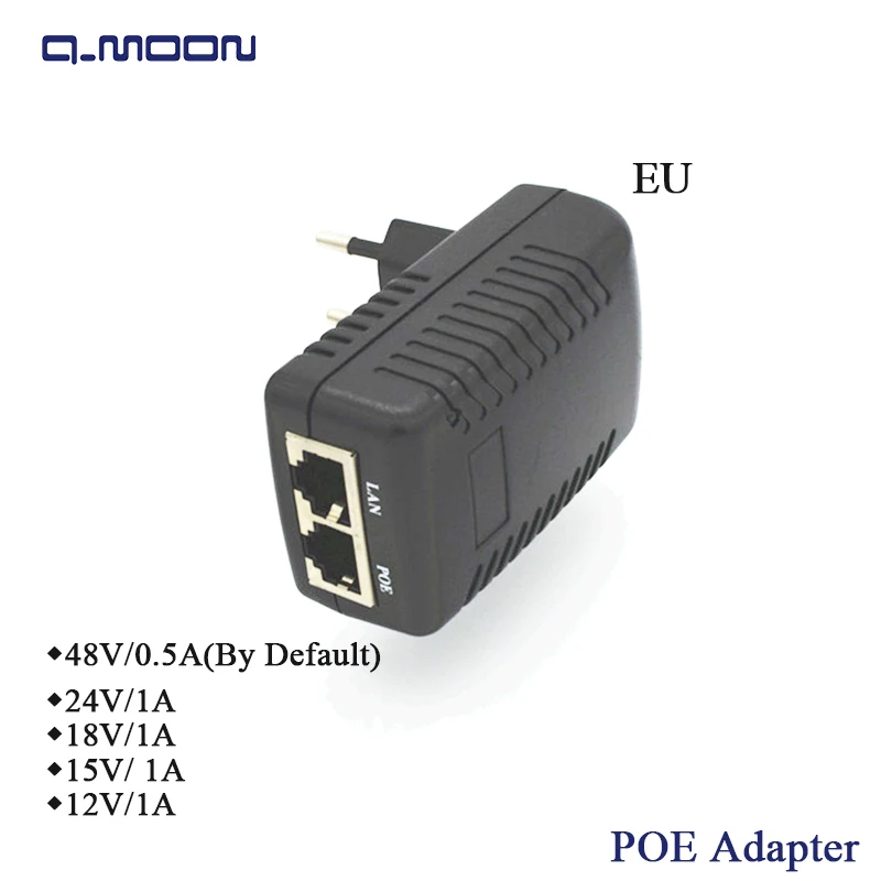 GENGMING 48 V 0.5A 10/100 Мбит/с Инжектор POE Rj45 Интернет-камера Ethernet инжектор питания POE коммутатор Ethernet Мощность адаптер