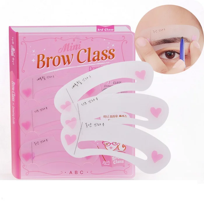 Wholesale Excellent 1000packs Eyebrow Shape 3 Styles Reusable Makeup