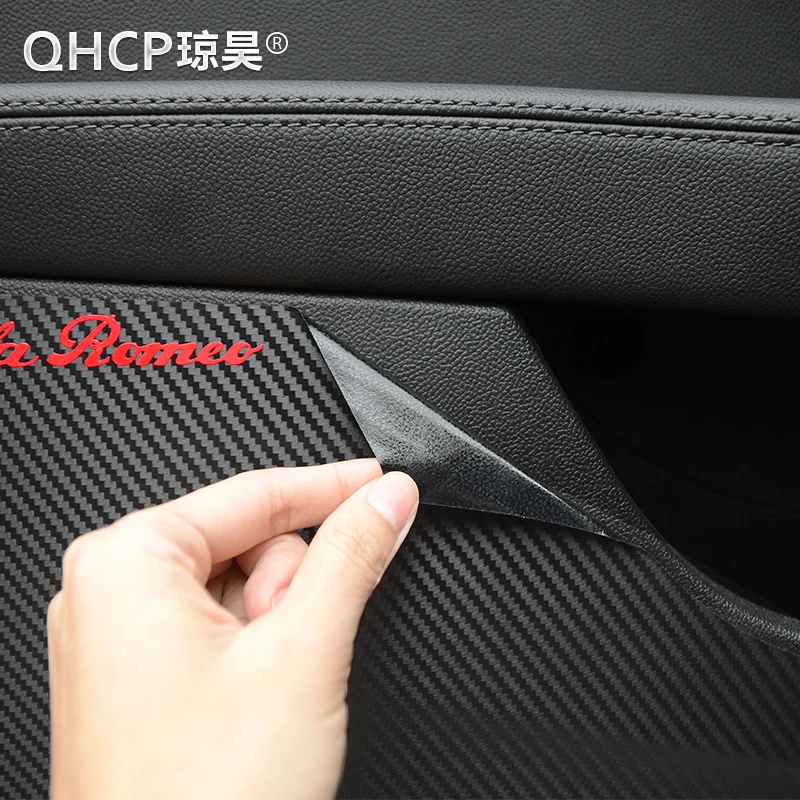 QHCP автомобильный Стайлинг из углеродного волокна Автомобильная дверь анти удар