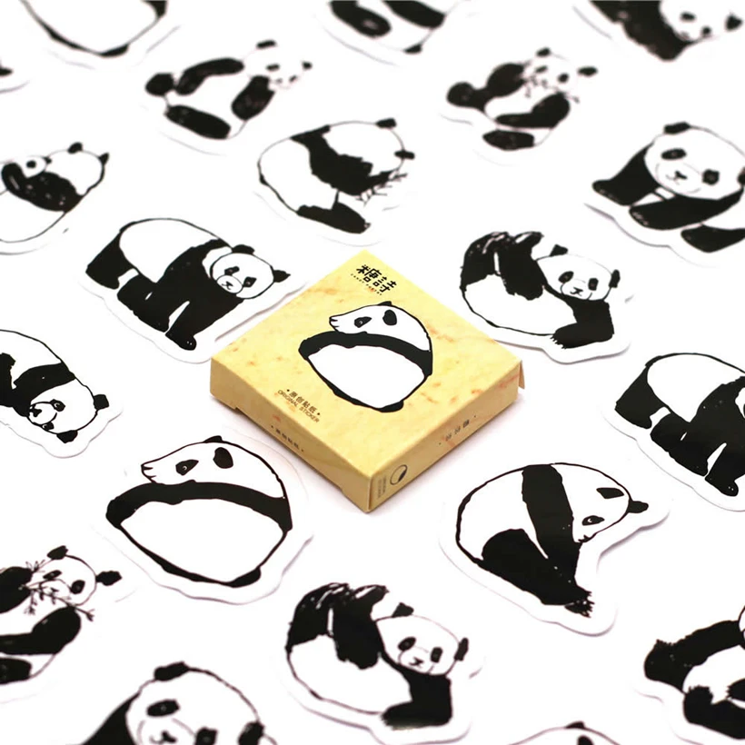 Новая гигантская панда блокнот для заметок канцелярские закладки для книг креативные милые животные Липкие заметки школьные принадлежности бумажные наклейки