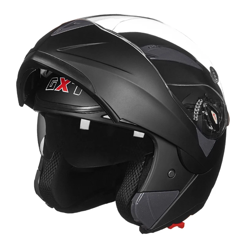 

New Arrival Outdoor Flip Up Modular Helmet Men's Women's Dual Lens Racing Protective Motorcycle Helmet DOT ECE Sticker 158