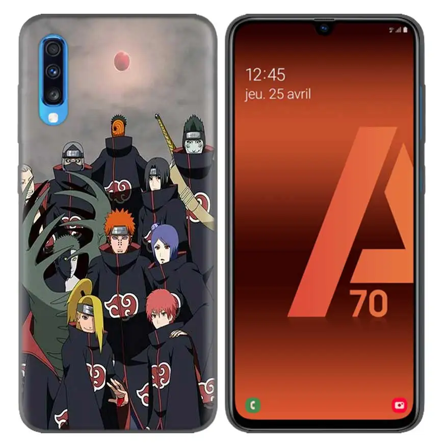 Anime Naruto Akatsuki Pattern Protective Case Capa for Samsung Galaxy A10 A20 A30 A40 A50 A60 A70 A80 A20e A6 A8 A7 A9 Plus - Цвет: 03