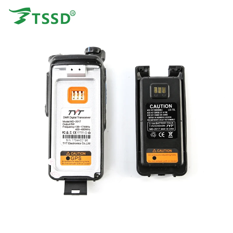 Rádio em Dois Original Banda Dupla Impermeável 144 - 430 Digital Dmr Sentidos Md-2021 5w Tyt Gps Ip-67 5 Walkie-talkie
