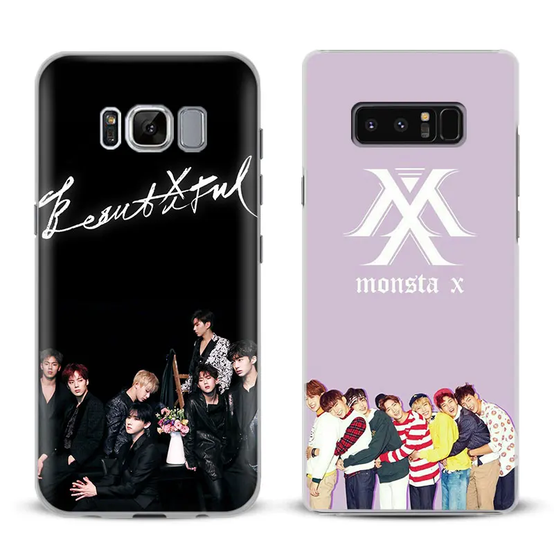 

Monsta X KPOP Boy Group Phone Case Cover Shell For Samsung Galaxy S4 S5 S6 S7 Edge S8 S9 Plus Note 8 3 4 5 A5 A7 J5 2016 J7 2017