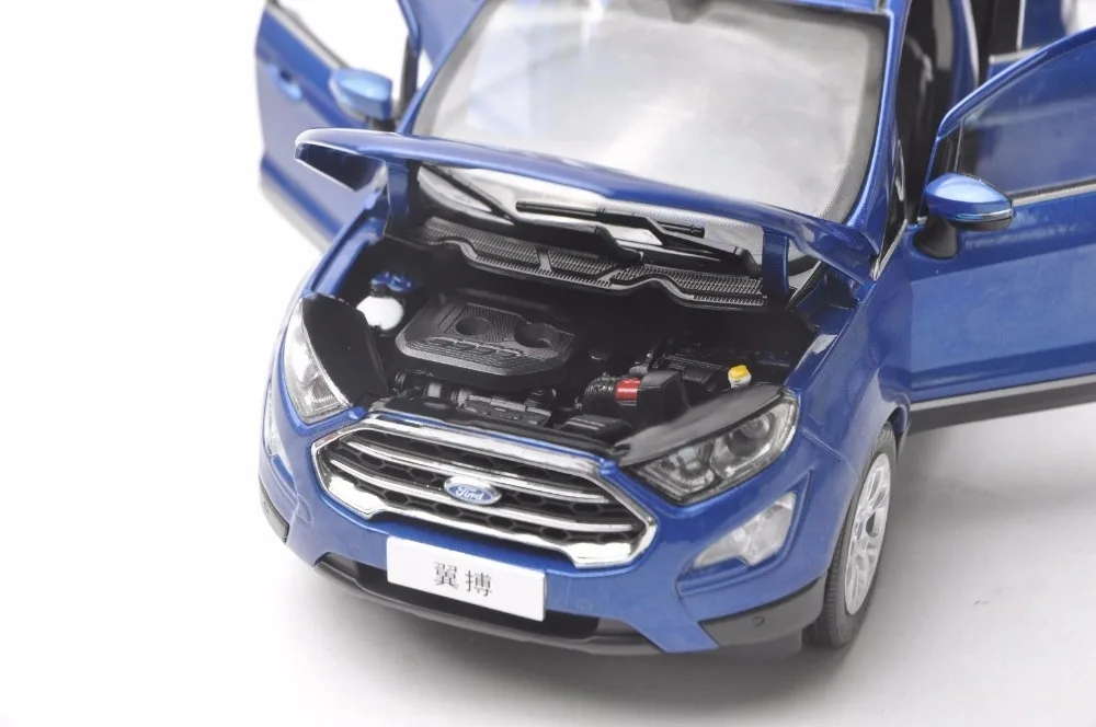 1:18 литая модель для Ford ECOSPORT синий мини внедорожник игрушечный автомобиль миниатюрная Коллекция подарков