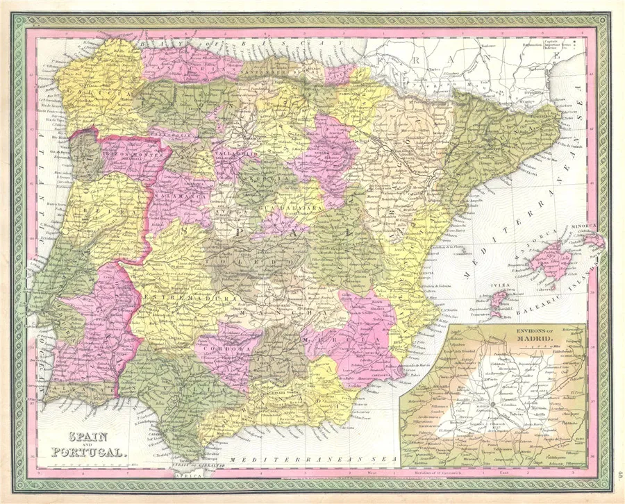 Map Spain Portugal vancouver wa zip code map