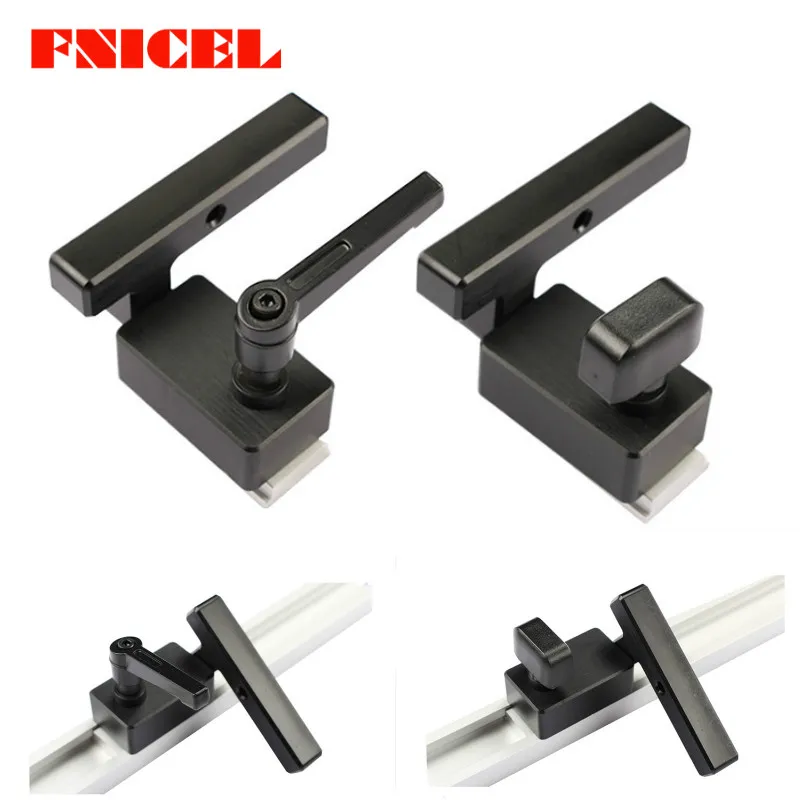  Aluminium Miter Track Stop for T-Slot T-Tracks Woodworking DIY Wood Working Tools
